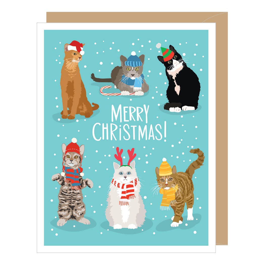 Holiday Cats Christmas Card KnitWit Yarn Shop holiday-cats-christmas-card-knitwit-yarn-shop
