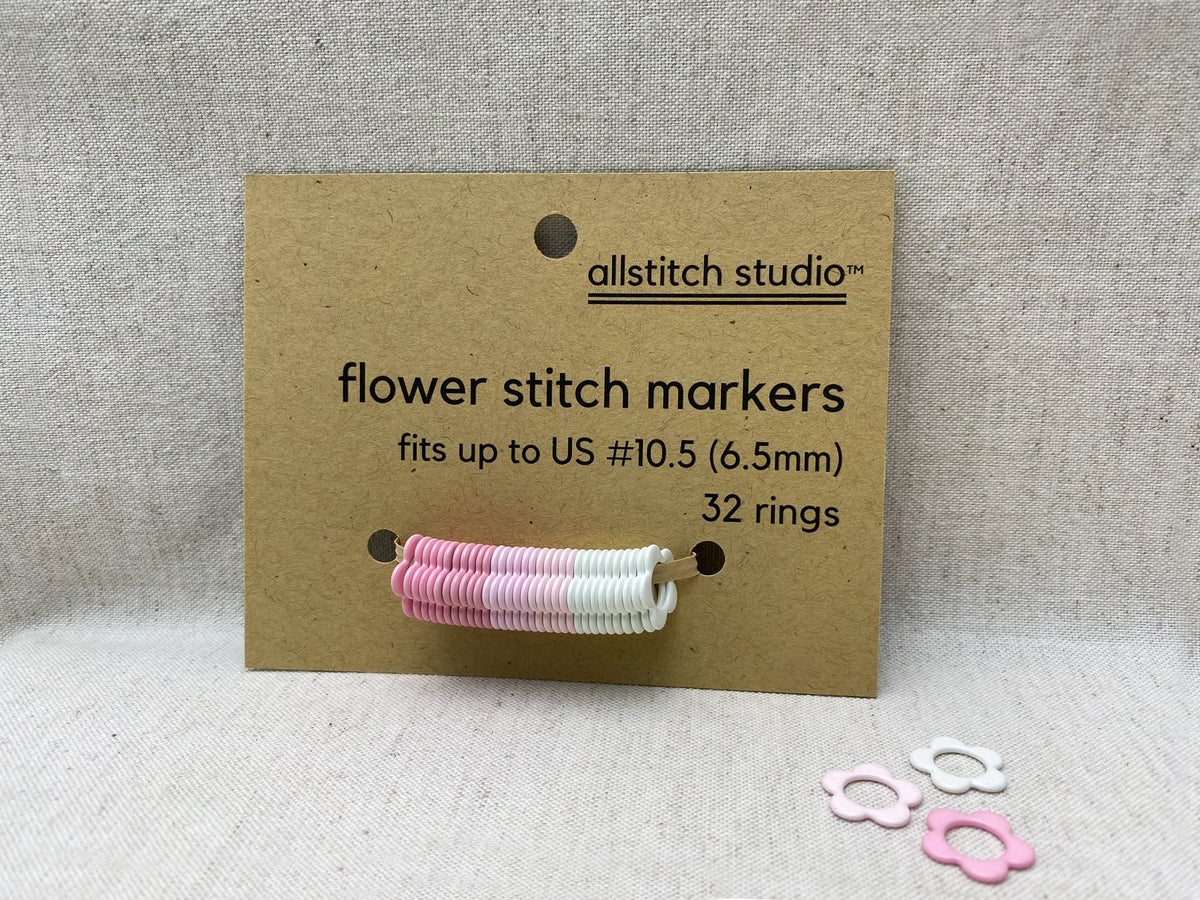 Large Flower Stitch Markers – Allstitch Studio