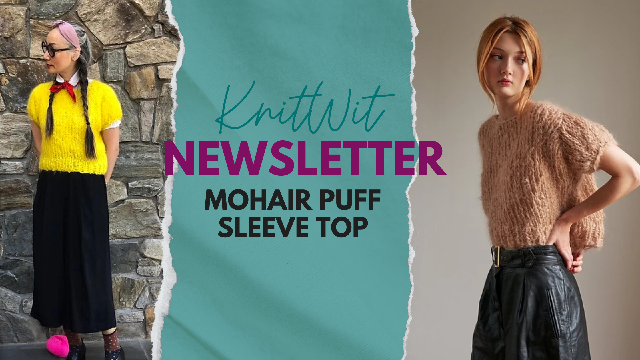 Mohair Puff Sleeve Top – KnitWit Yarn Shop