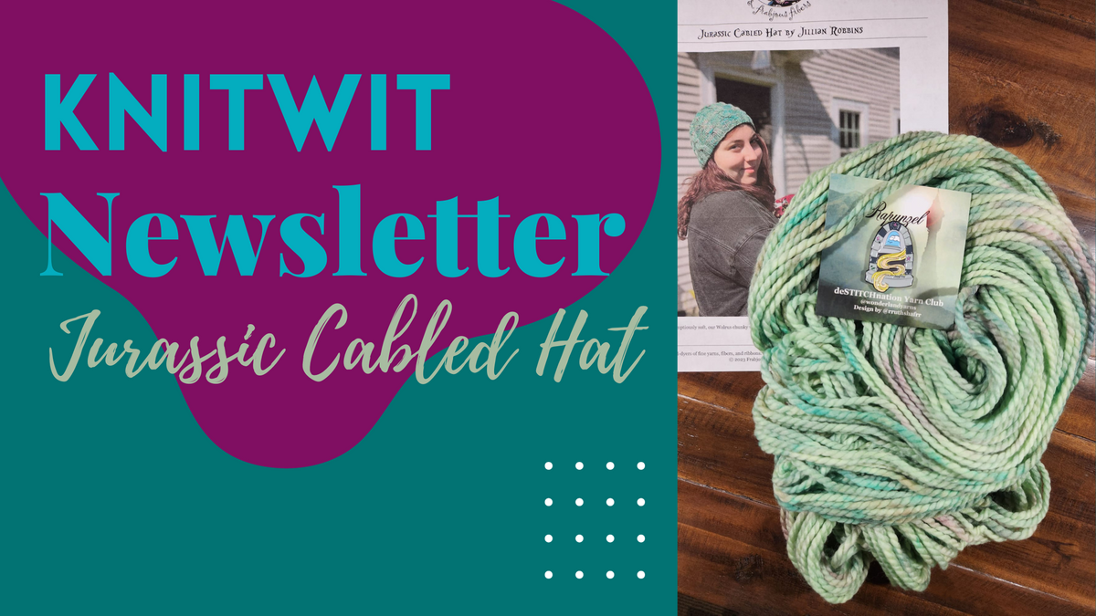 Jurassic Cabled Hat KnitWit Yarn Shop