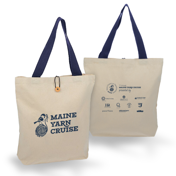 おさる　y.a.r.n. original shoulder bag 2024 Maine Yarn Cruise Bag – KnitWit Yarn Shop
