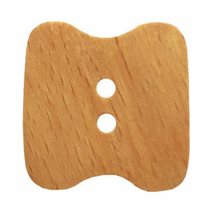 Bobbin-shaped Wooden Button
