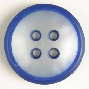 Blue and White Button