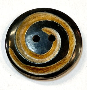 Brown Swirl Button