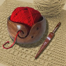 Load image into Gallery viewer, Indian Rosewood Yarn Bowl by Purple Heart
