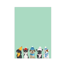Load image into Gallery viewer, Winter Dogs 4.75x6.5&quot; Notepad
