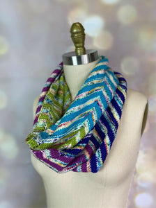 Chevron Stripes Infinity Scarf Kit