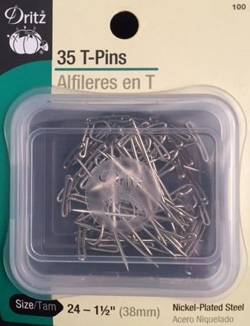 Dritz Nickle Plated Steel T-pins