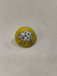 Plastic Sheep Button