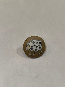Plastic Sheep Button