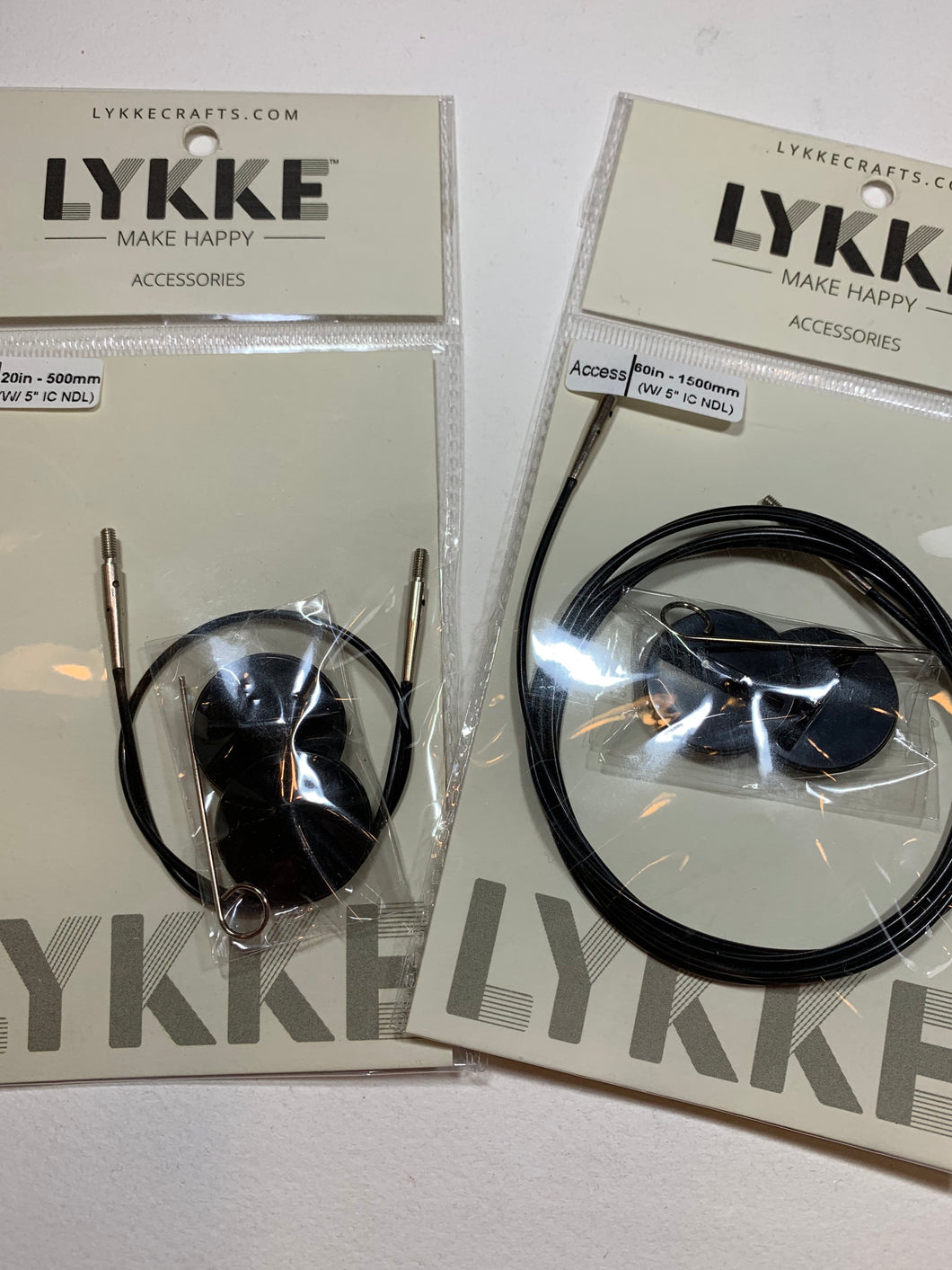 Lykke Black Interchangeable Needle Cable for 5