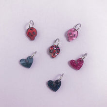Load image into Gallery viewer, Valentine&#39;s Day Skulls and Broken Hearts - Acrylic Stitch Markers

